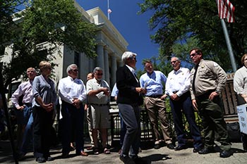 The Arizona State Parks and Trails director with Parks staff and board members