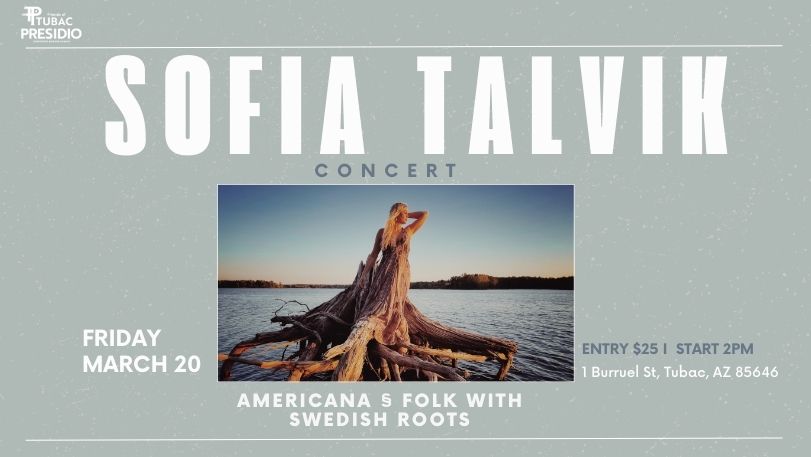 A promotional image for Sofia Talvik