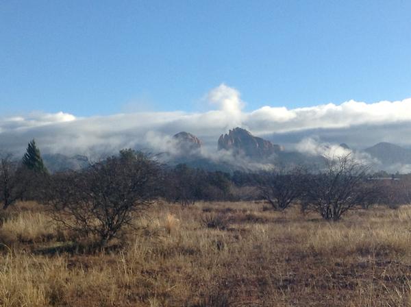 Sedona desert after a storm from the Red Rock State Park trail system.