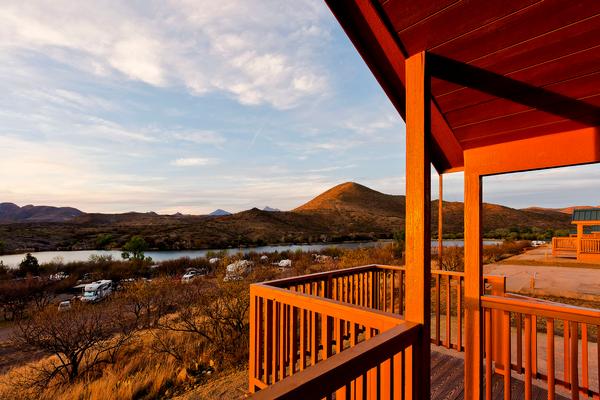 The view overlooking the water at Patagonia Lake State Park