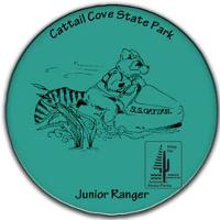 Junior Ranger Button featuring Rocky Ringtail