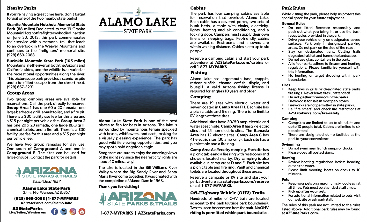 CLick on this Alamo Lake map to access large PDF version